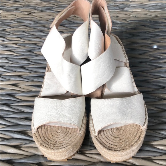 (Sold) Eileen Fisher Willow Espadrille Wedge Sanda - Picture 5 of 8